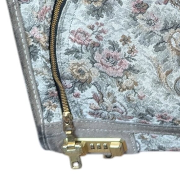 Vintage Floral French Luggage Company Combo Locking  Roller 14-inch Suitcase - Picture 11 of 11